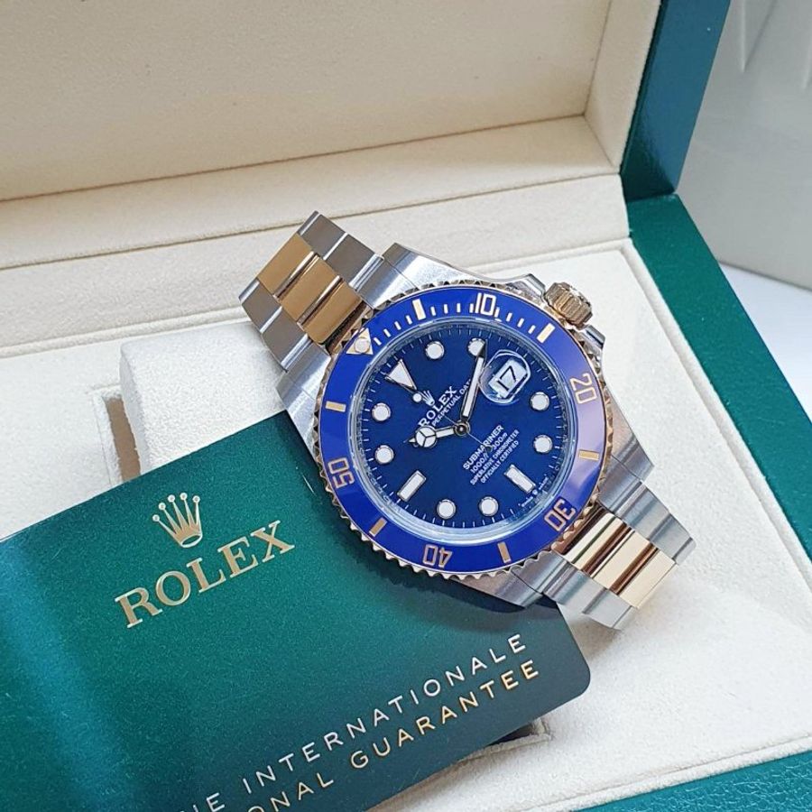 【大眾名錶】ROLEX 勞力士 126613LB Submarine 潛航者2024/01 全配件 新款 半金藍水鬼 錶徑41mm 自動上鍊 大眾名錶B1474-2