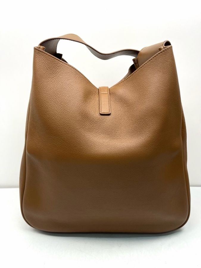 YSL 聖羅蘭 hobo水桶包大號 棕色 尺寸:長30cm 寬13cm 高31cm。-1