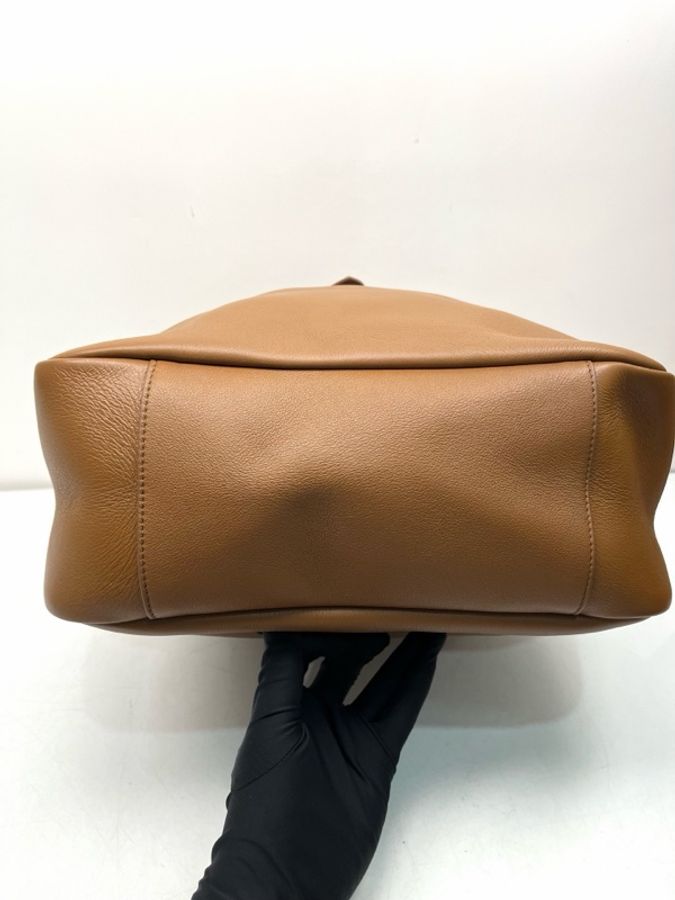 YSL 聖羅蘭 hobo水桶包大號 棕色 尺寸:長30cm 寬13cm 高31cm。-4