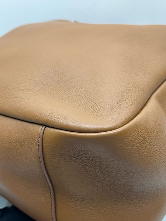 YSL 聖羅蘭 hobo水桶包大號 棕色 尺寸:長30cm 寬13cm 高31cm。-8