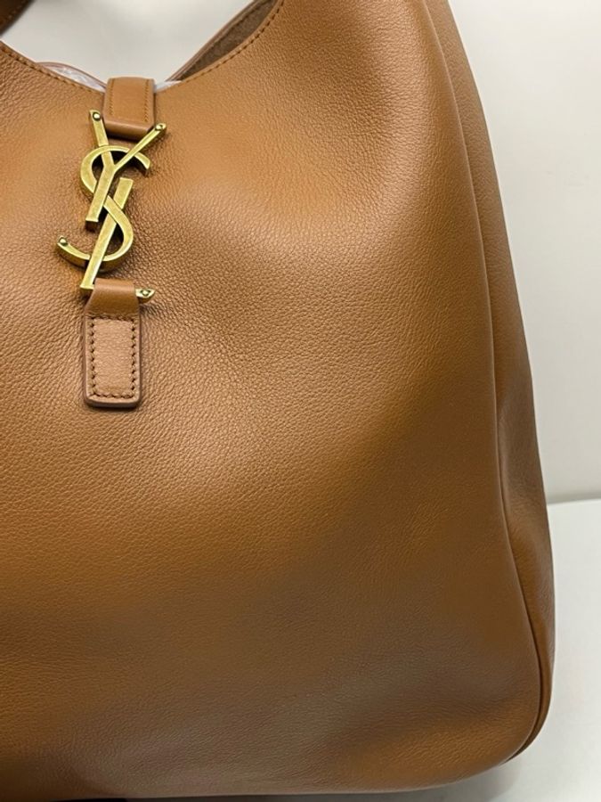 YSL 聖羅蘭 hobo水桶包大號 棕色 尺寸:長30cm 寬13cm 高31cm。-17