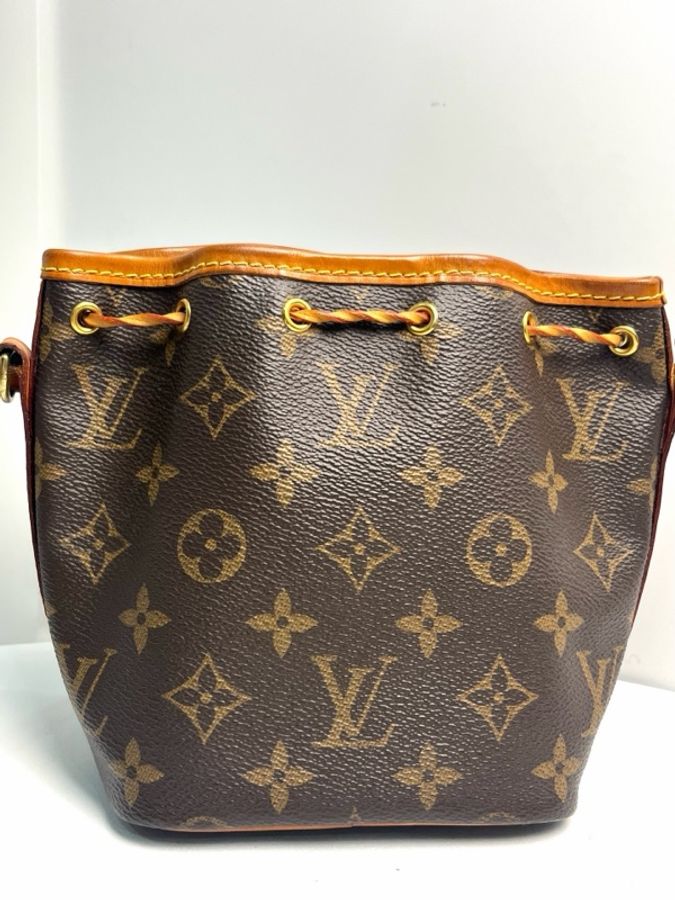 路易威登/Louis Vuitton 老花nano noe抽繩水桶包 尺寸:13×16×10。-1