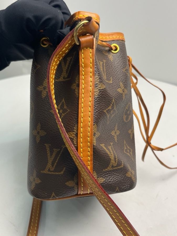 路易威登/Louis Vuitton 老花nano noe抽繩水桶包 尺寸:13×16×10。-10