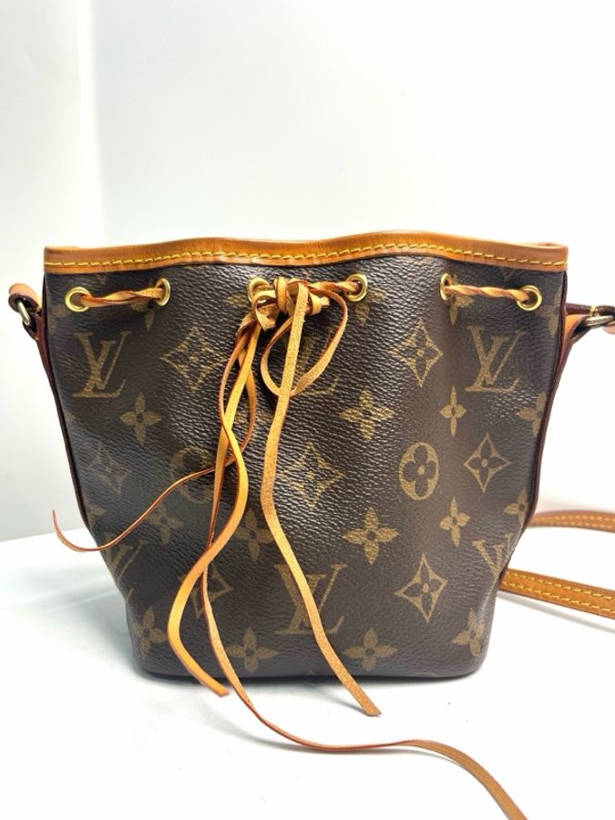 路易威登/Louis Vuitton 老花nano noe抽繩水桶包 尺寸:13×16×10。-13