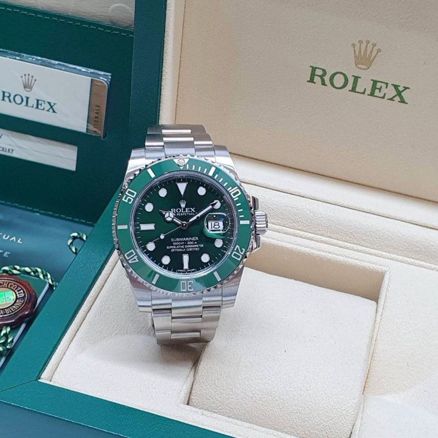 【大眾名錶】ROLEX 勞力士116610LV Submariner潛航者 2014/09全配件 停產保值款 綠面綠水鬼 錶徑40mm 大眾名錶G363-2