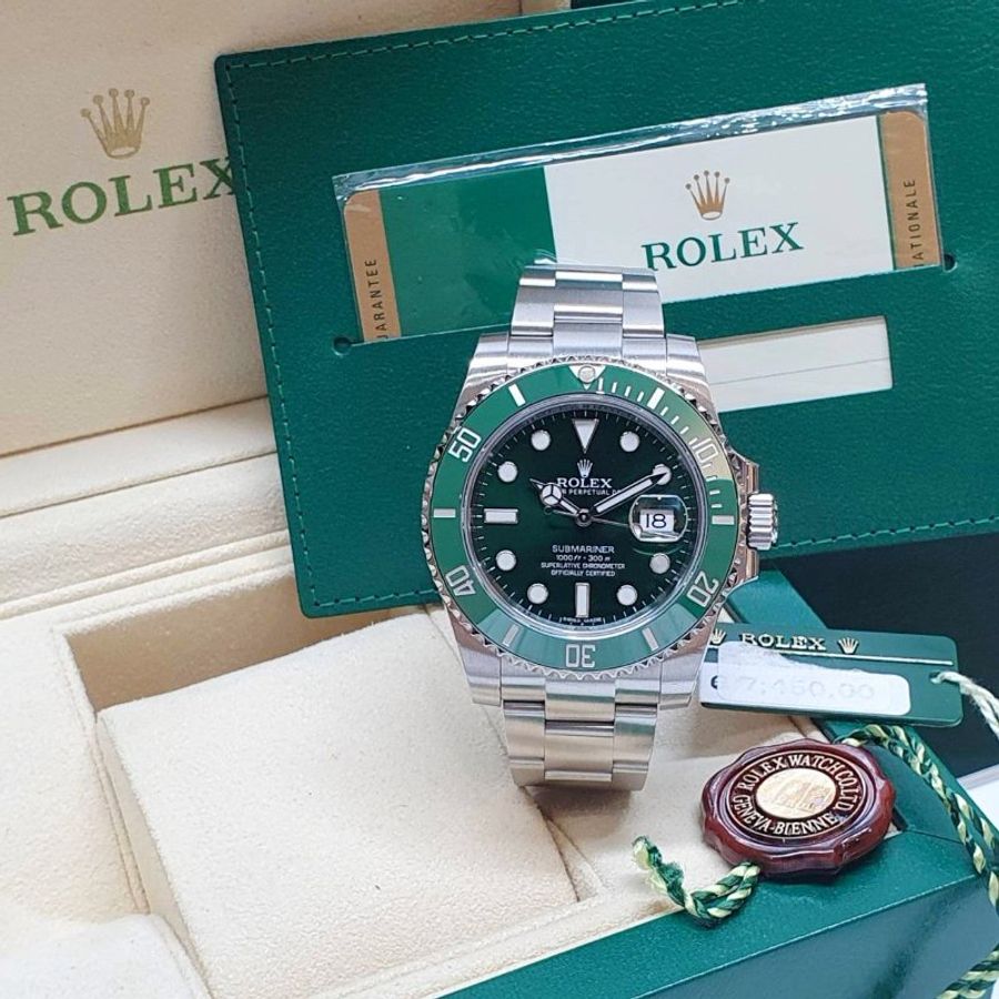 【大眾名錶】ROLEX 勞力士116610LV Submariner潛航者 2014/09全配件 停產保值款 綠面綠水鬼 錶徑40mm 大眾名錶G363-4