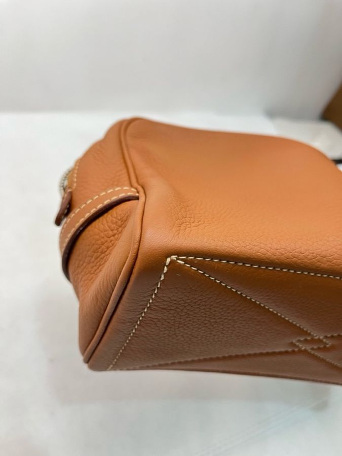 Hermes 愛馬仕 系列:手拿包 洗漱包 男女同款金棕銀扣 TC皮 框L刻 尺寸:底長19cm。-14