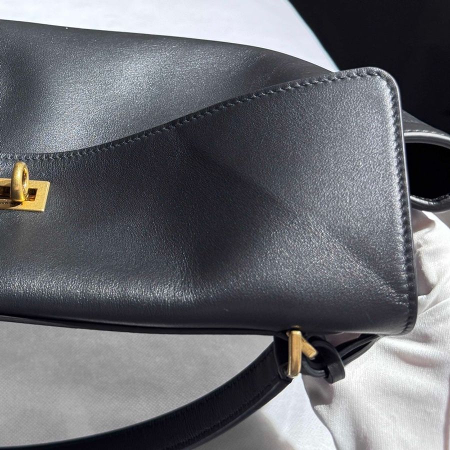 999新Balenciaga巴黎世家 Rodeo 中號 黑金 光面小牛皮 25年-9