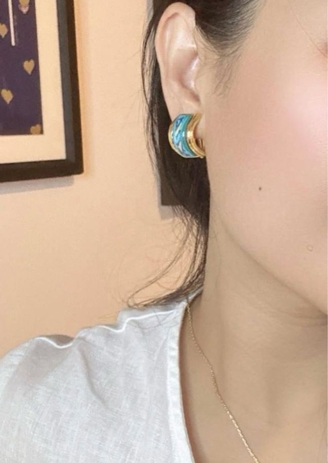 HERMÈS Vintage 海豚耳夾-5