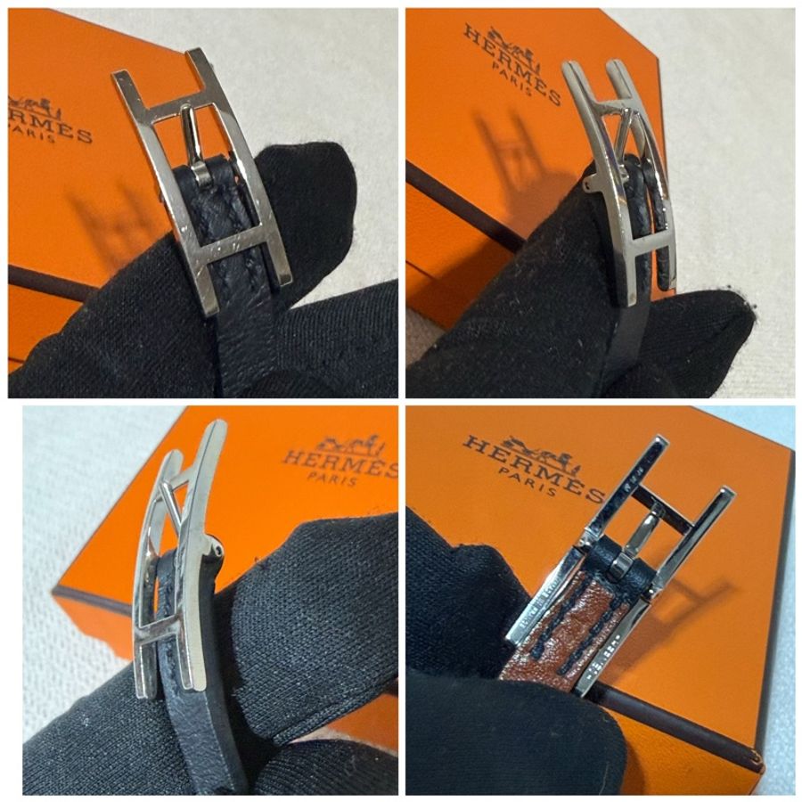 HERMÈS Behapi Double Tour 雙圈手環 black /Gold-3