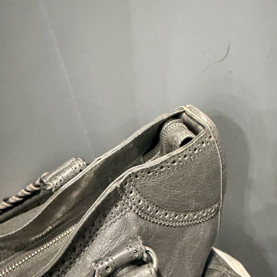 Balenciaga 巴黎世家 機車包 深灰-21