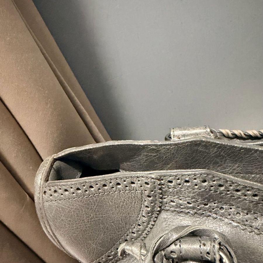 Balenciaga 巴黎世家 機車包 深灰-22