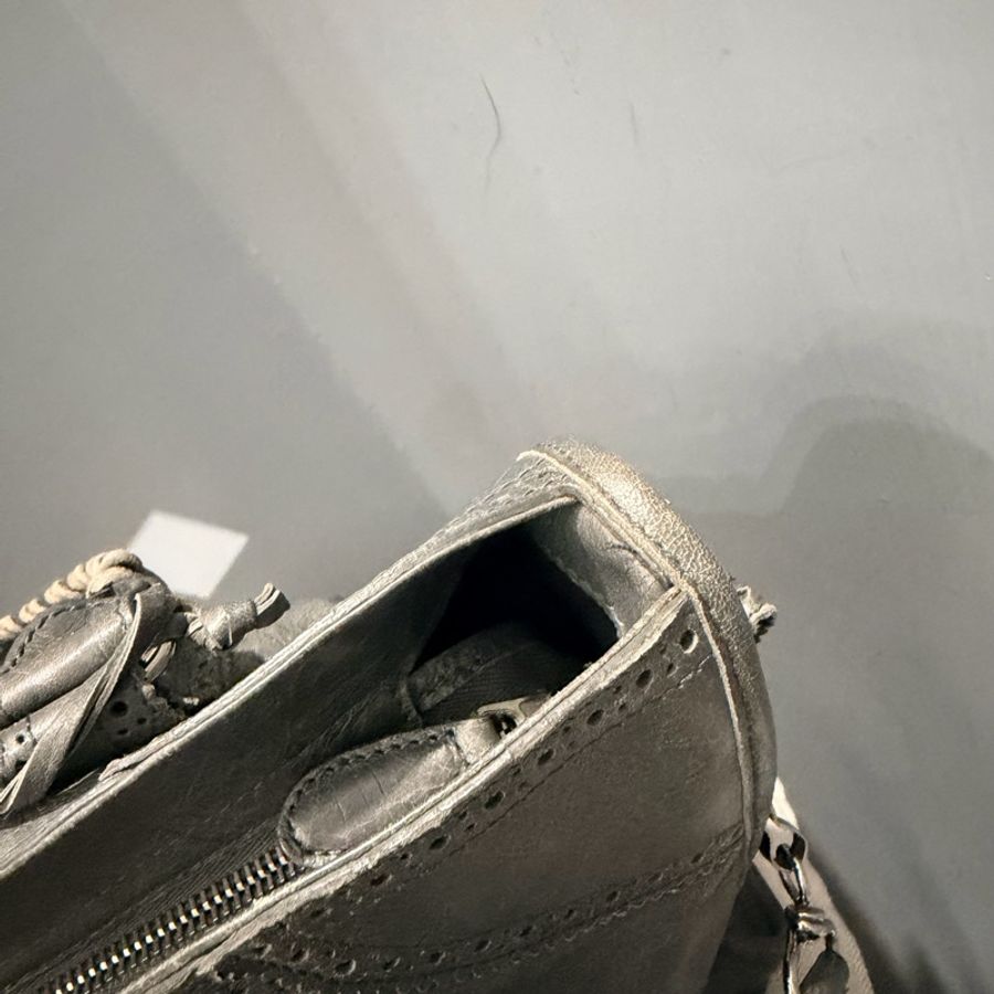 Balenciaga 巴黎世家 機車包 深灰-27