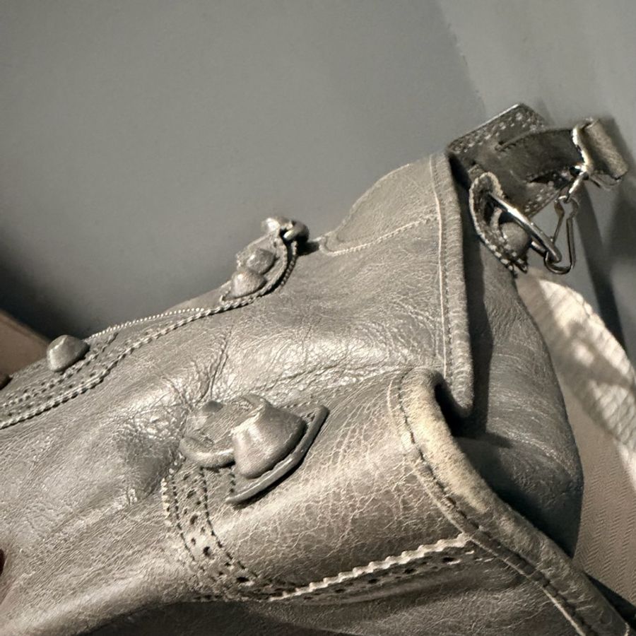 Balenciaga 巴黎世家 機車包 深灰-31