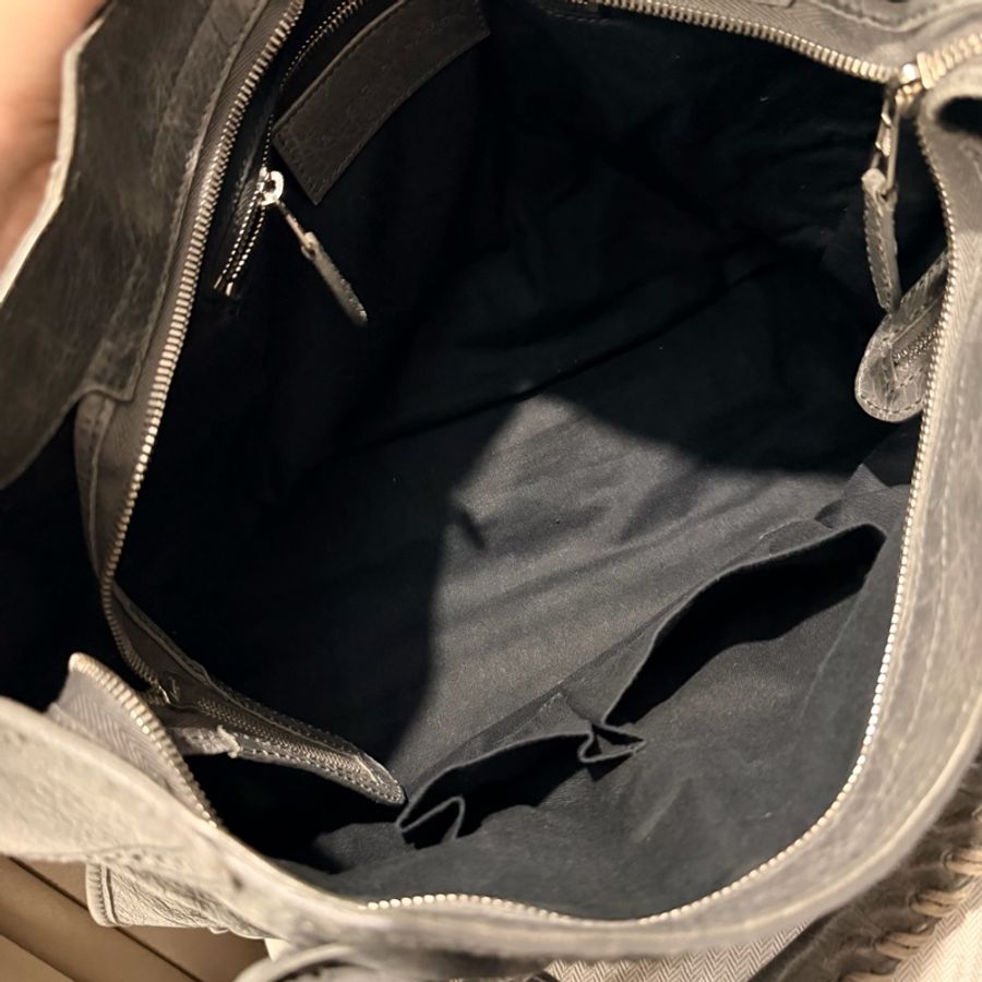 Balenciaga 巴黎世家 機車包 深灰-40