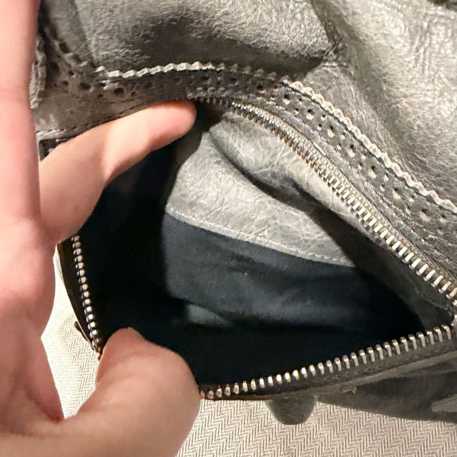 Balenciaga 巴黎世家 機車包 深灰-43