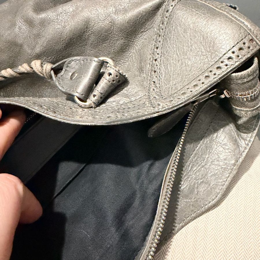 Balenciaga 巴黎世家 機車包 深灰-46