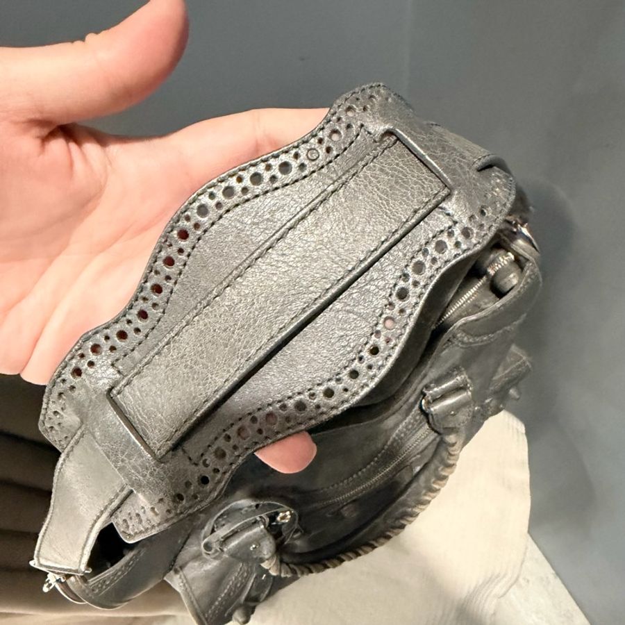 Balenciaga 巴黎世家 機車包 深灰-49