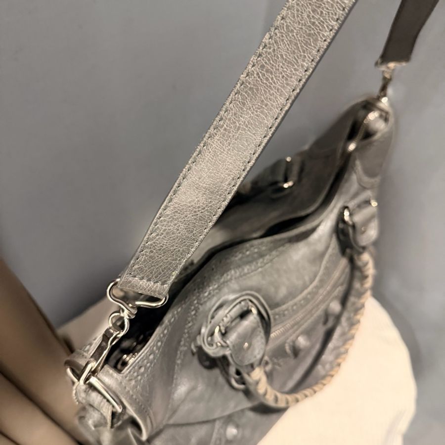 Balenciaga 巴黎世家 機車包 深灰-51