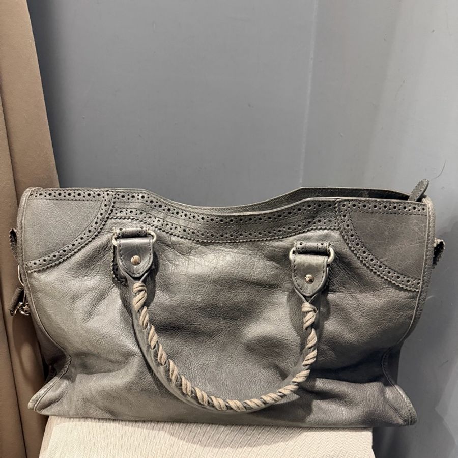 Balenciaga 巴黎世家 機車包 深灰-53