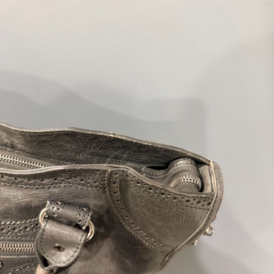 Balenciaga 巴黎世家 機車包 深灰-59