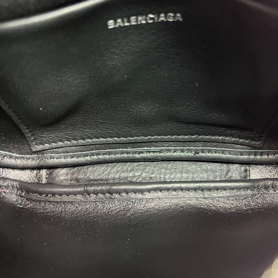 Balenciaga巴黎世家 玫紅色全皮相機包 97新-7