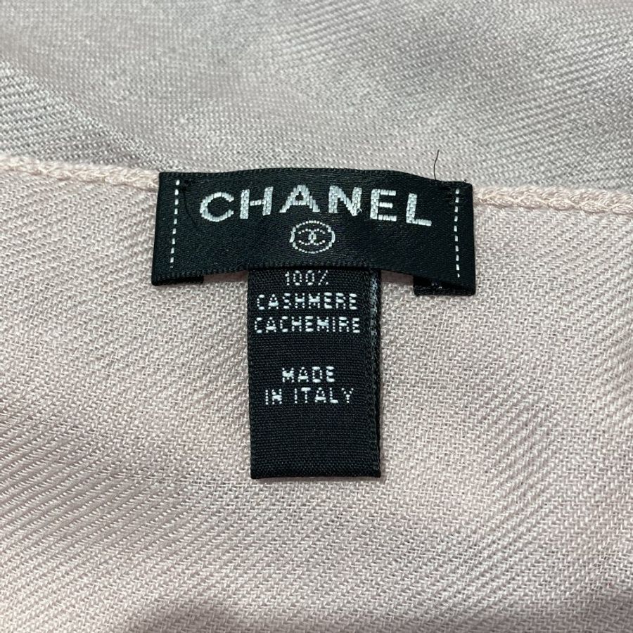CHANEL 香奈兒 圍巾 披巾 喀什米爾 粉色-3