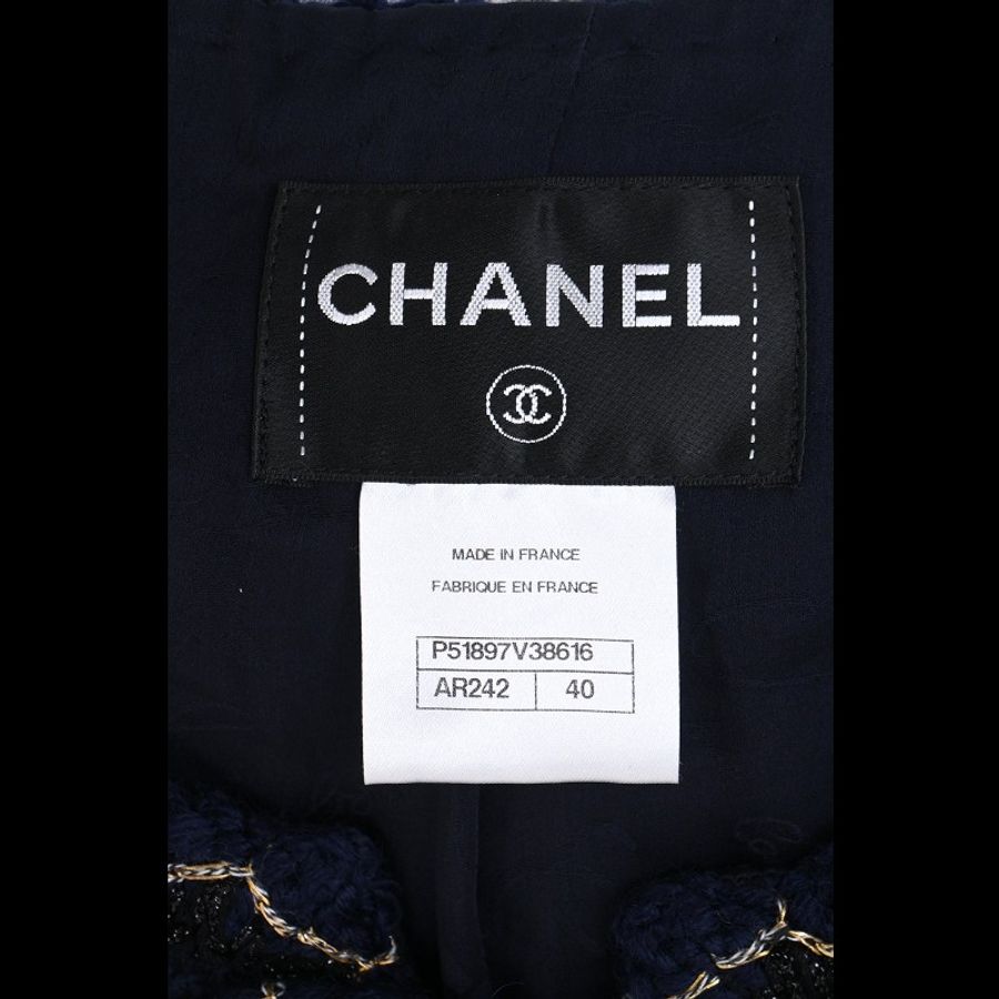 Chanel 15年萨尔茨堡系列秀款蓝色双排扣四口袋外套-9