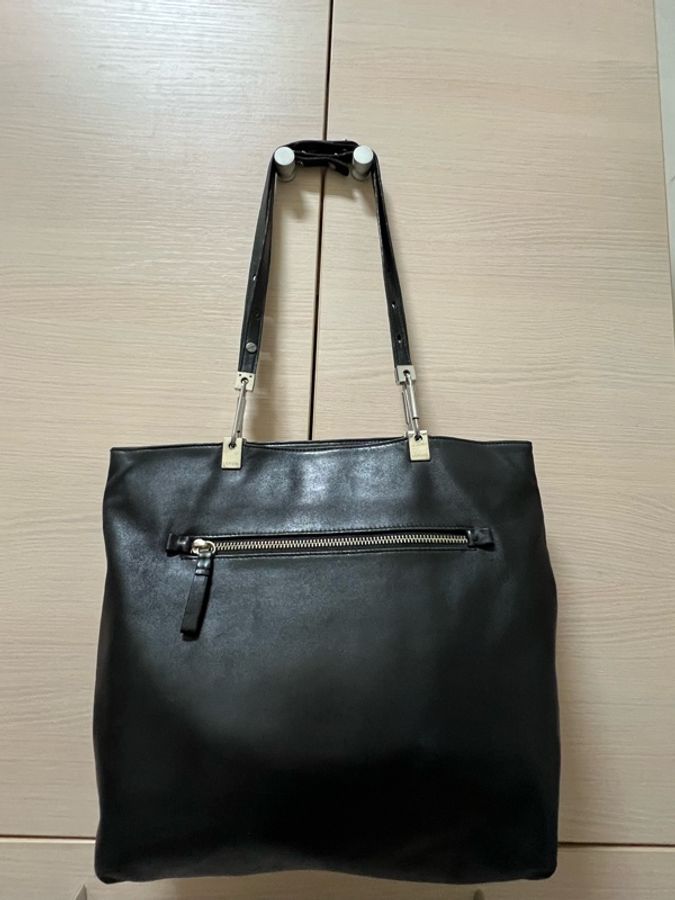 浪凡 LANVIN 黑色小羊皮托特包-1