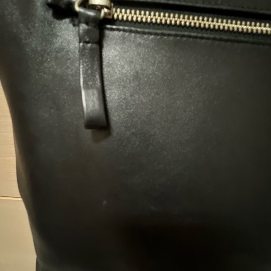浪凡 LANVIN 黑色小羊皮托特包-11