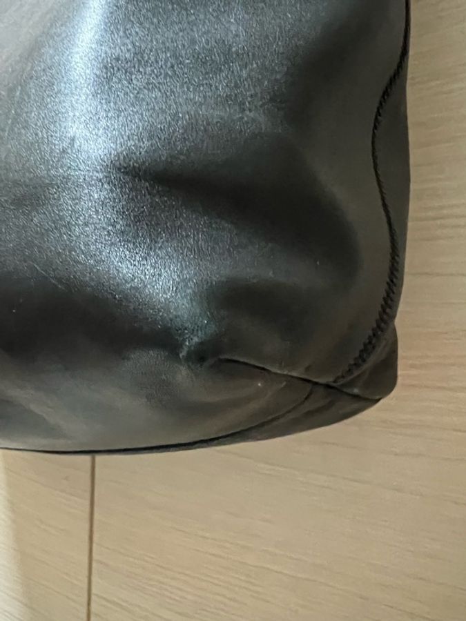 浪凡 LANVIN 黑色小羊皮托特包-12