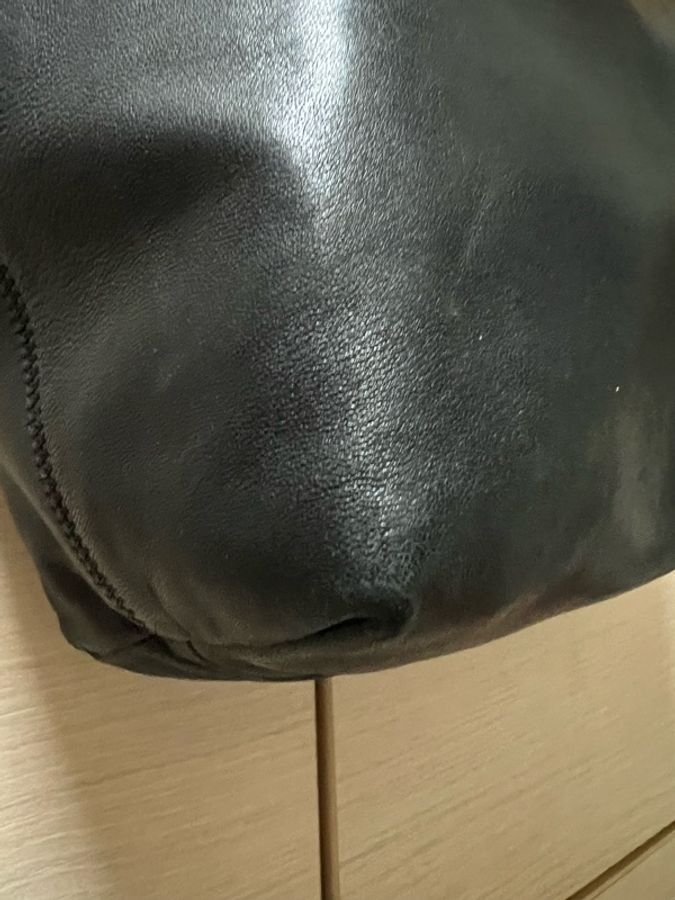 浪凡 LANVIN 黑色小羊皮托特包-13