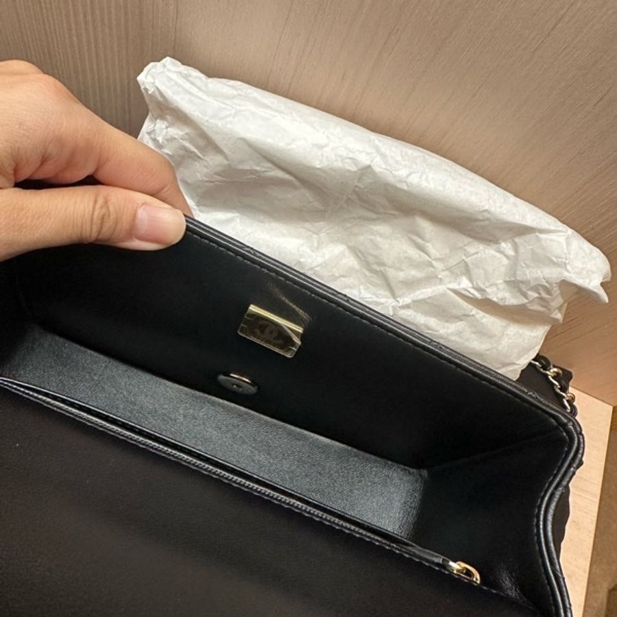低原價🖤附單據🤍Chanel Mini Classic Handbag with Top Handle Coco 經典迷你手把口蓋包 香奈兒 Black-3