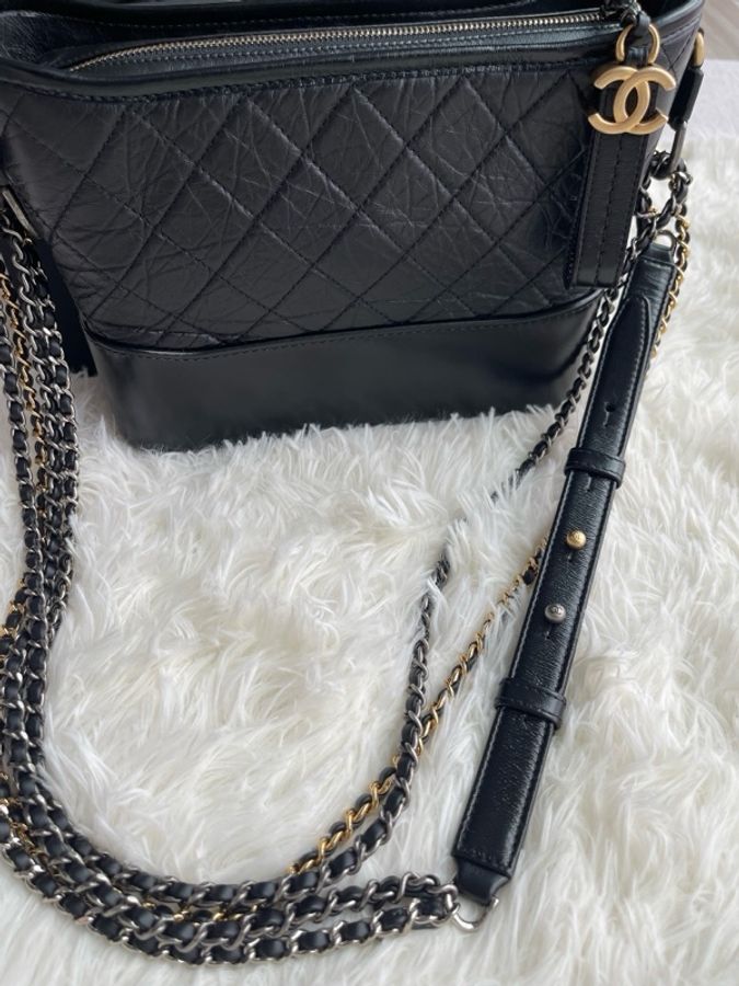 香奈兒 Chanel 單肩斜挎包 中號 牛皮 27×8×20 有購證-4