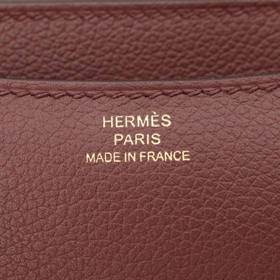 HERMES 愛馬仕 Constance Ⅲ Mini 肩背包 爾多紅 牛皮Evercolor D刻 金釦-4