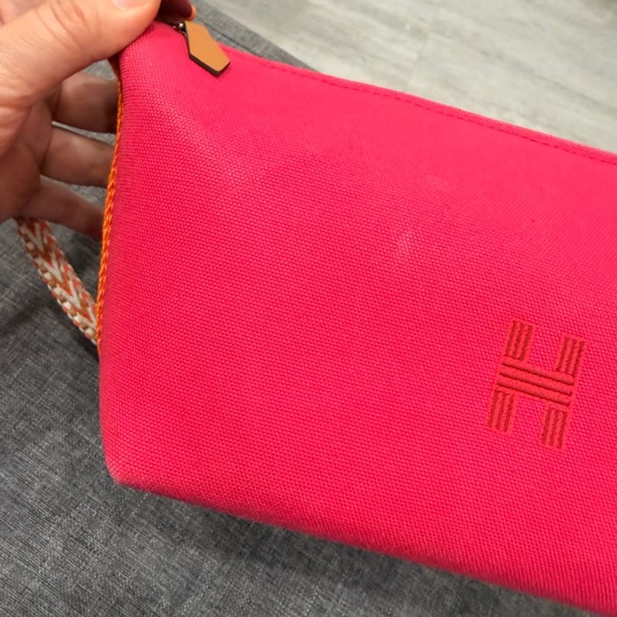 Hermes 愛馬仕 飯盒包 PM 桃粉-7