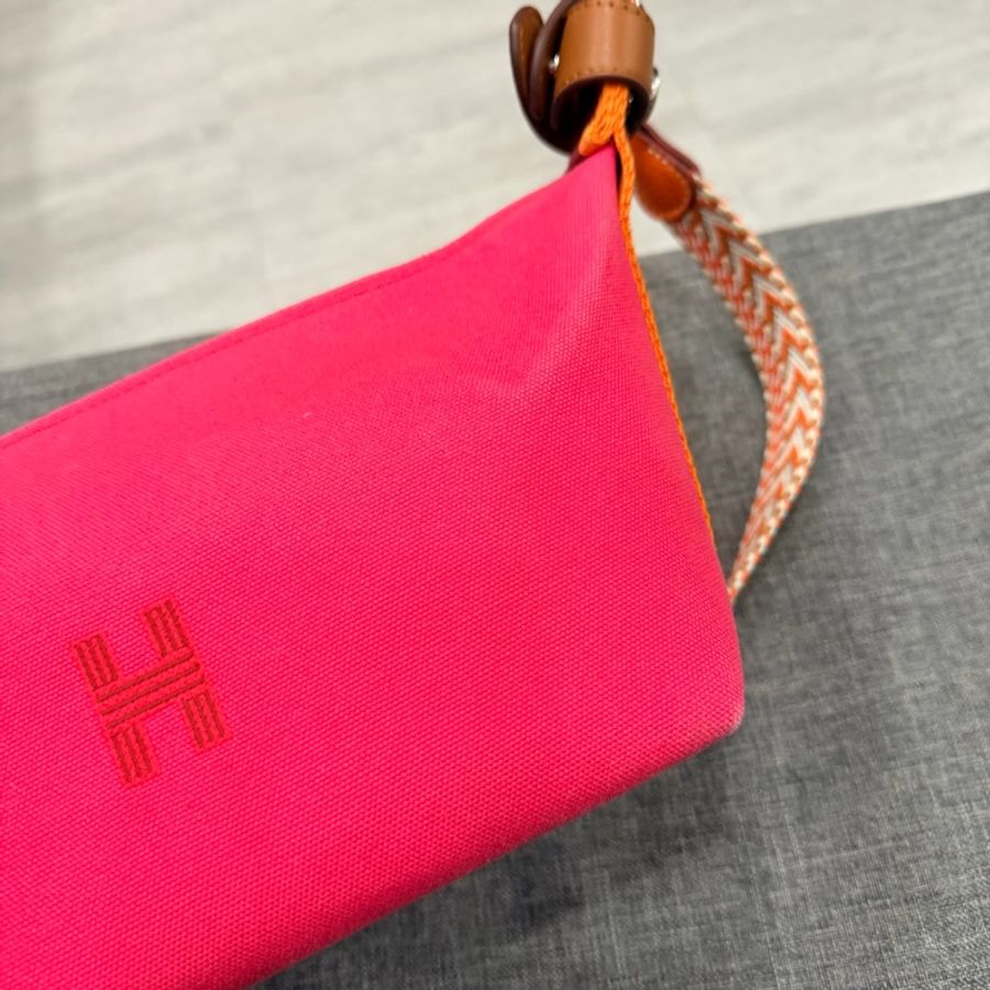 Hermes 愛馬仕 飯盒包 PM 桃粉-8