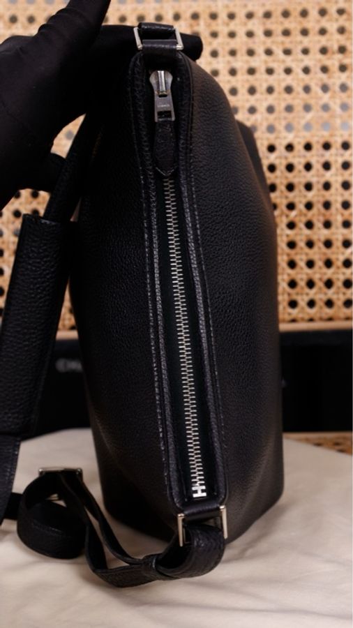 Hermes Berlingot黑银togo皮单肩包-2