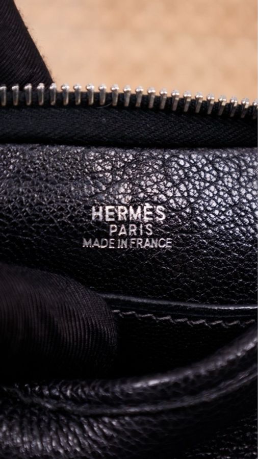 Hermes Berlingot黑银togo皮单肩包-8