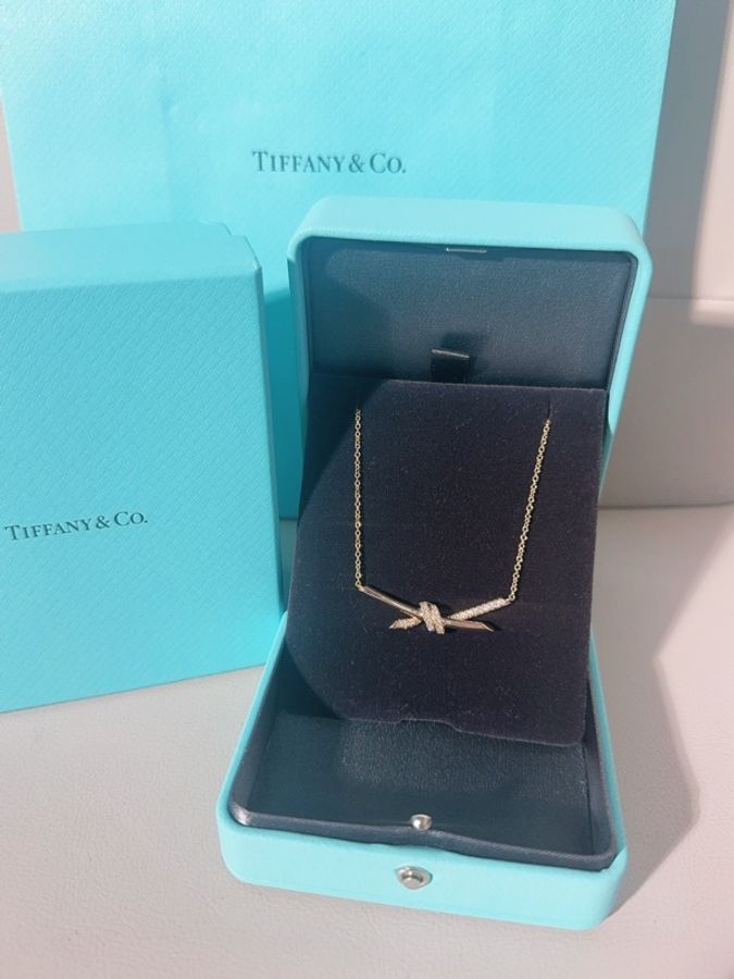Tiffany & Co. 蒂芙尼 Knot系列 繩結項鍊,大號-1