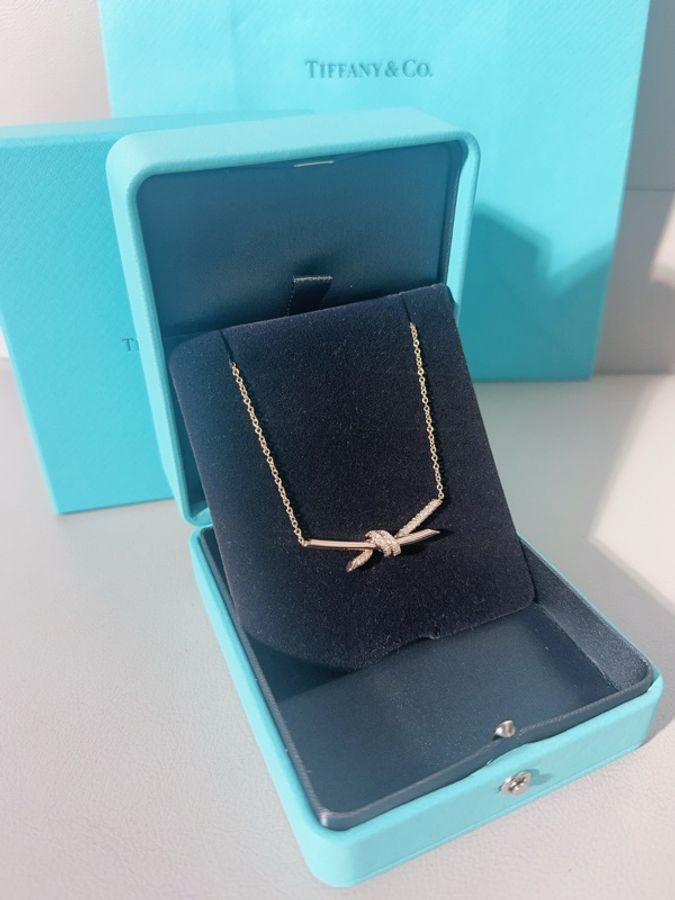 Tiffany & Co. 蒂芙尼 Knot系列 繩結項鍊,大號-2