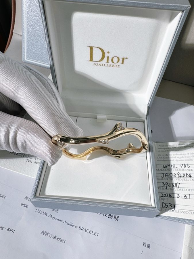 Dior迪奧 Bois de Rose 玫瑰枝葉手鐲,17.5碼-1