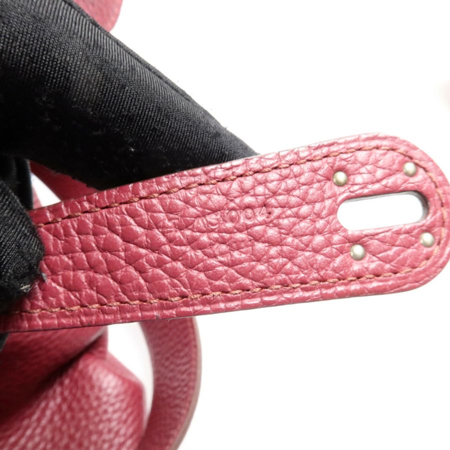 HERMES Clemence皮革Lindy 34手挽肩背兩用袋Rubis-7