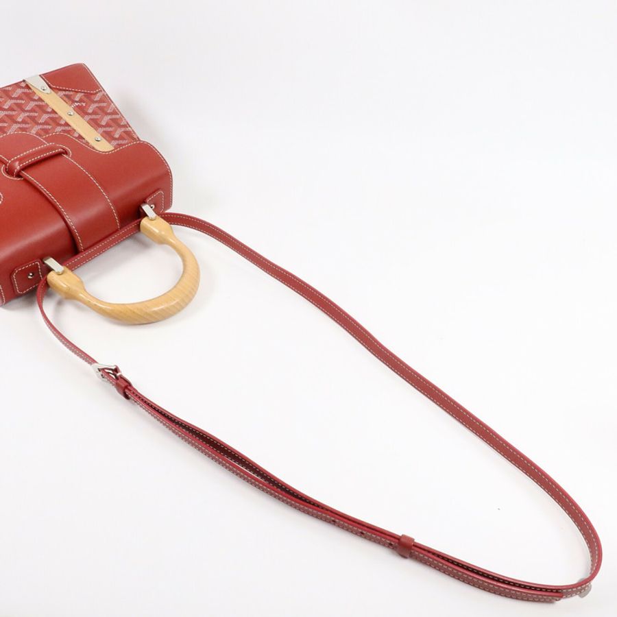 GOYARD 塗層帆布Saigon Structured PM手挽肩背兩用袋-7