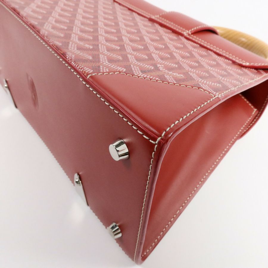 GOYARD 塗層帆布Saigon Structured PM手挽肩背兩用袋-10