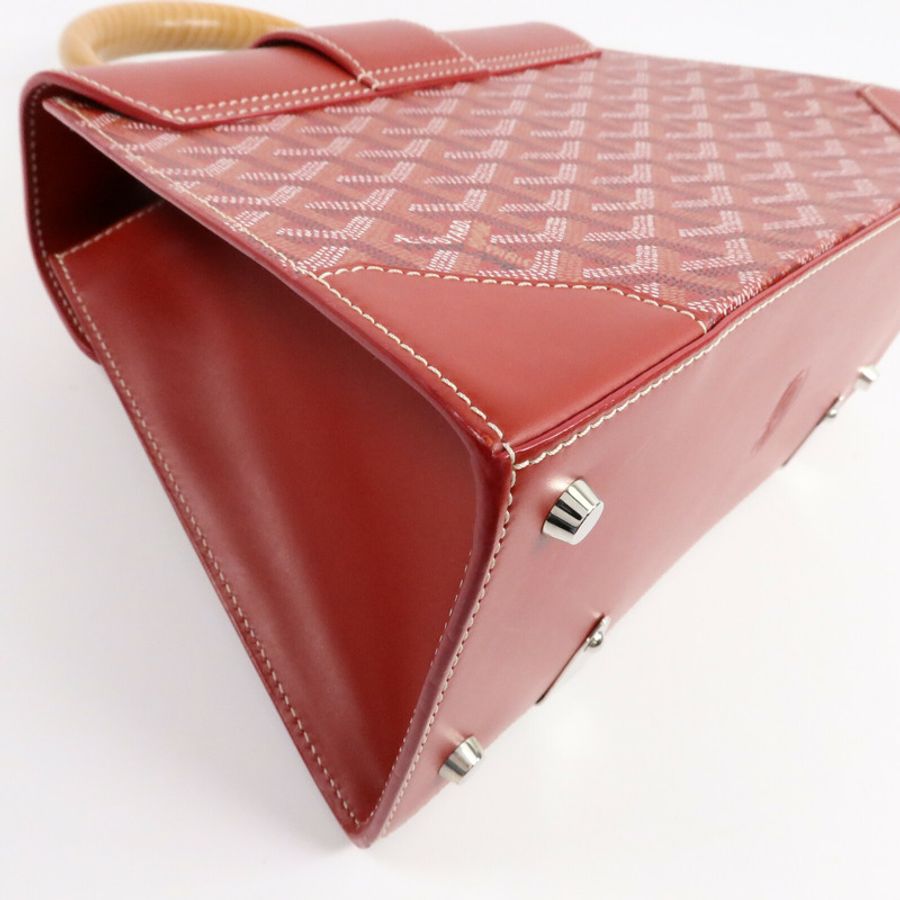 GOYARD 塗層帆布Saigon Structured PM手挽肩背兩用袋-11