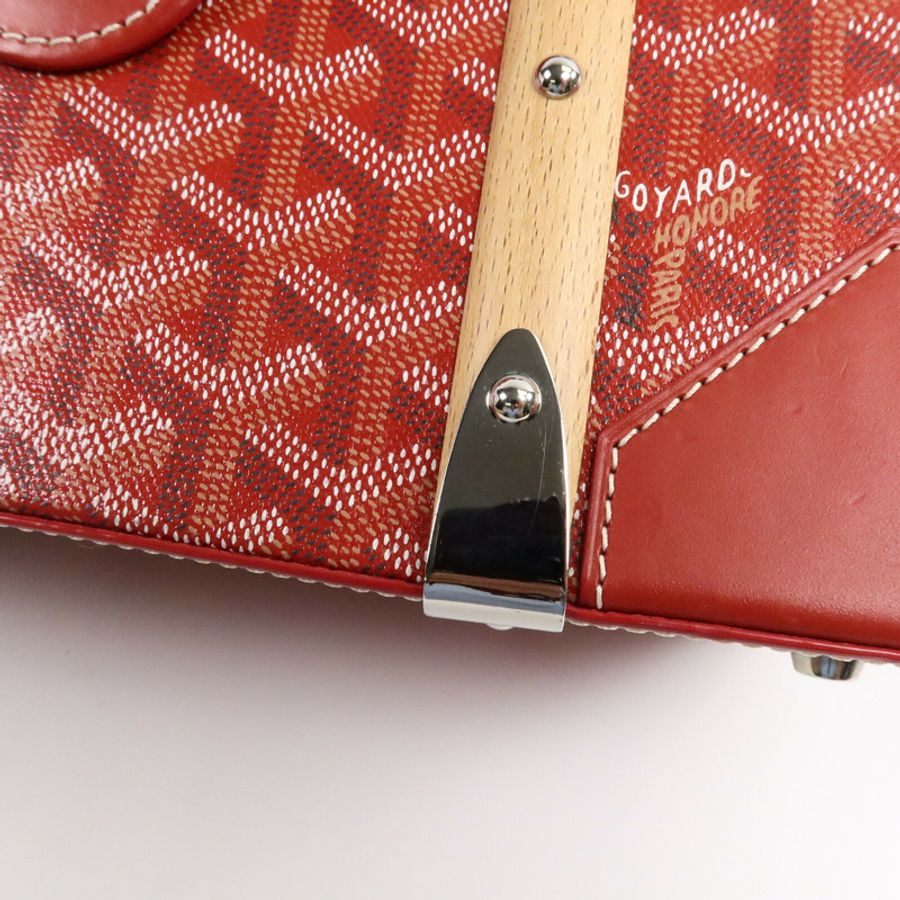 GOYARD 塗層帆布Saigon Structured PM手挽肩背兩用袋-12