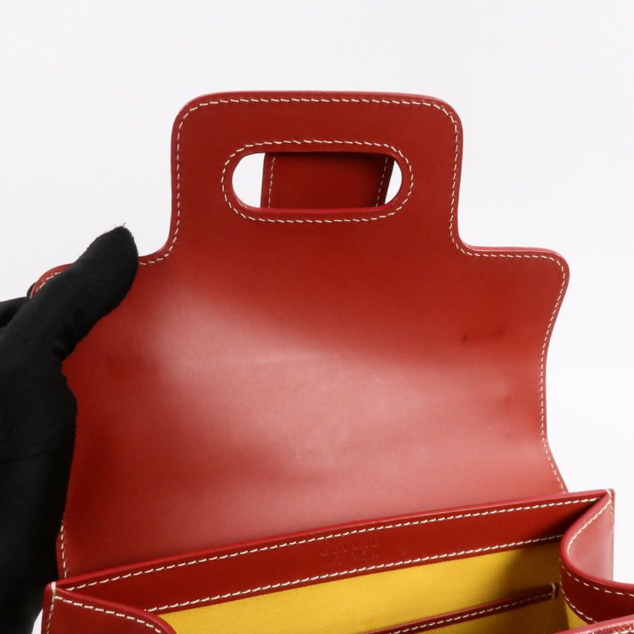 GOYARD 塗層帆布Saigon Structured PM手挽肩背兩用袋-15