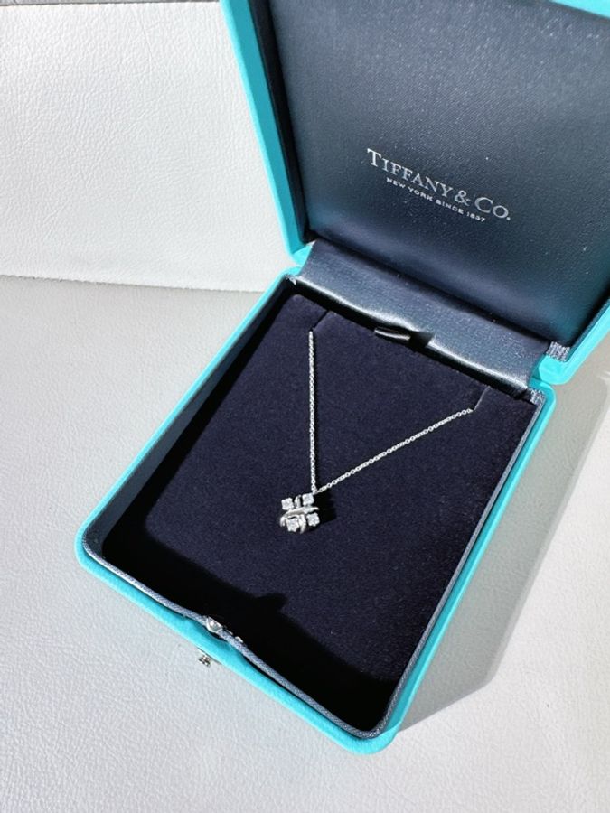 Tiffany蒂芙尼 十六石系列 lynn史隆伯傑鳥巢四鑽項鍊-2