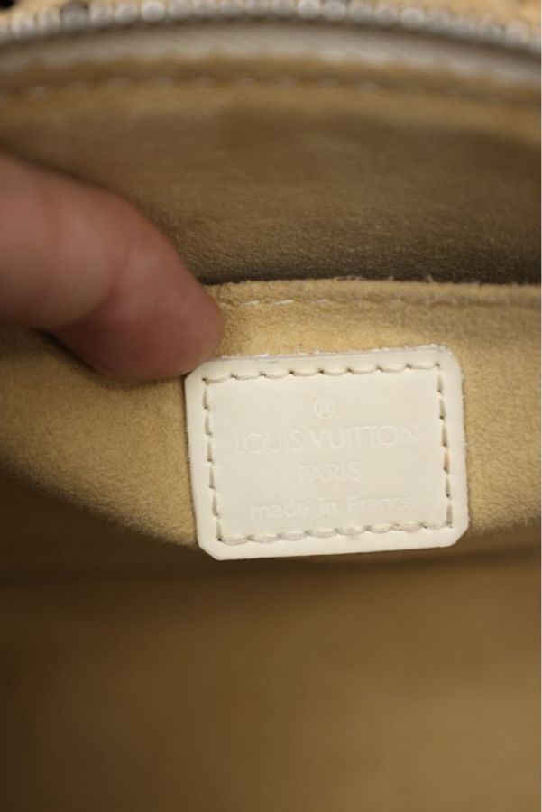 LV Alma Long奶茶涂鸦法棍包中号贝壳包手提包-13